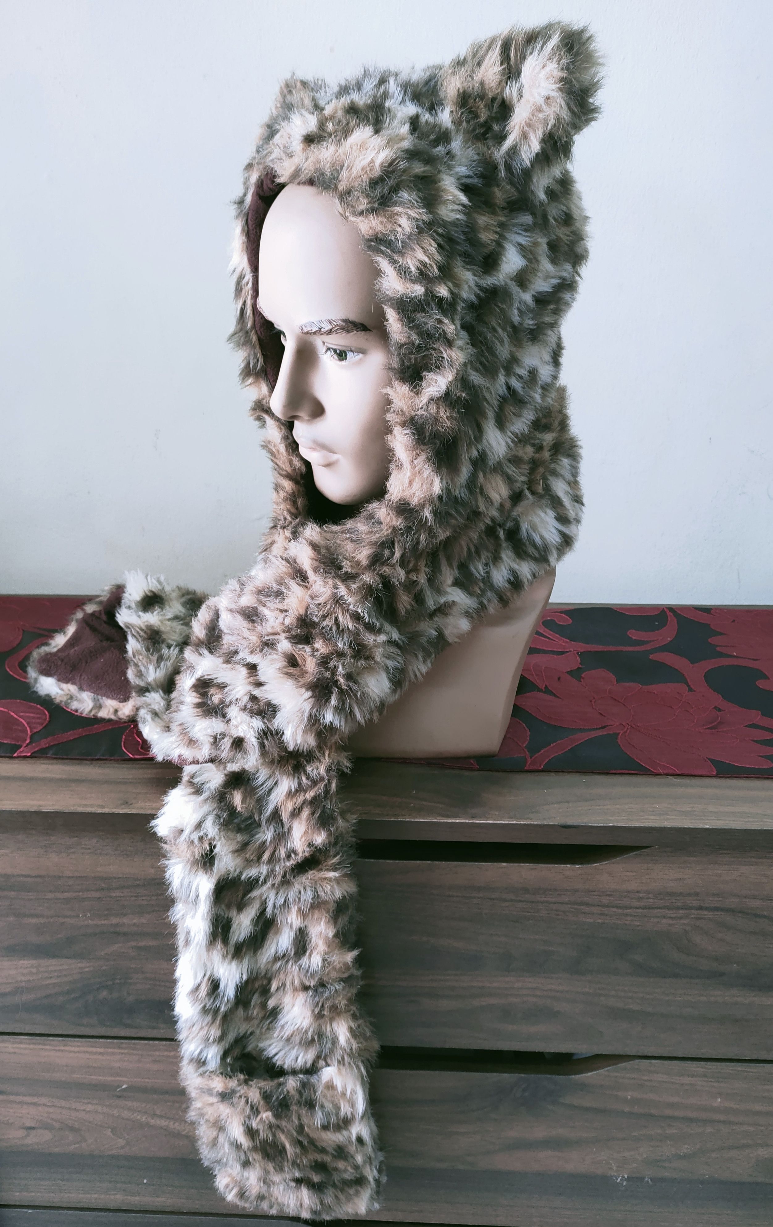 Japanese Brand Winter Fur Hat Size ONE SIZE - 4 Thumbnail
