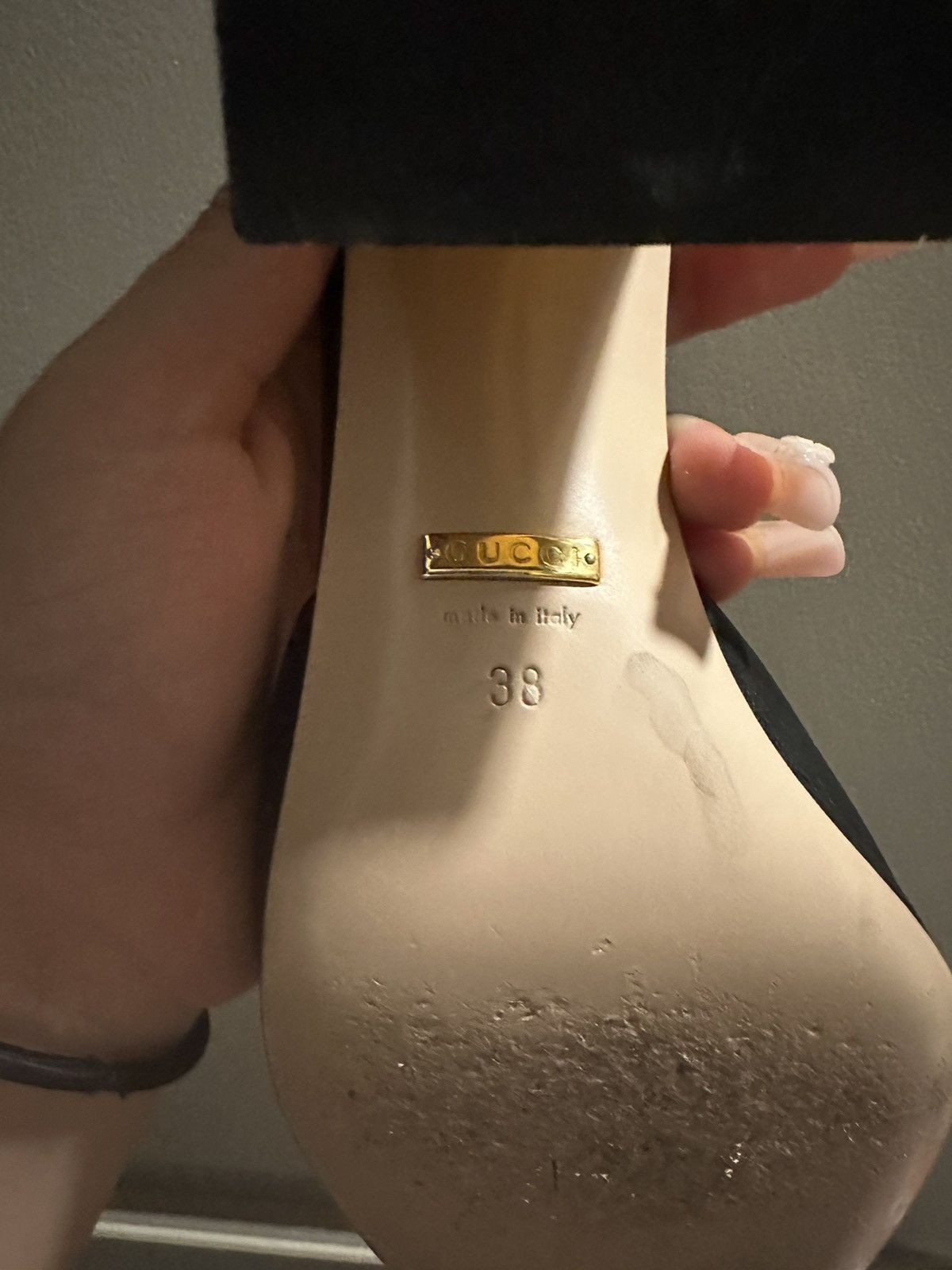 Gucci WOMEN'S SLIDE SANDAL WITH HORSEBIT Size US 7.5 / IT 37.5 - 6 Thumbnail