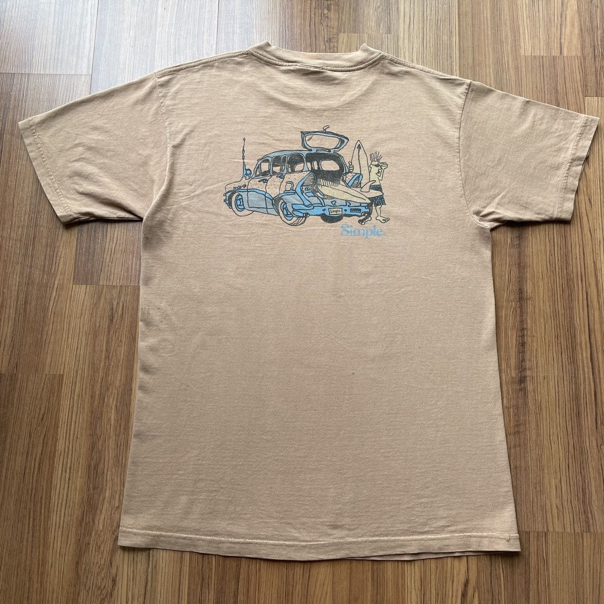 Hook-Ups Vintage 90s Simple Skateboards SURFER GRAPHIC tee skater Size US L / EU 52-54 / 3 - 2 Thumbnail