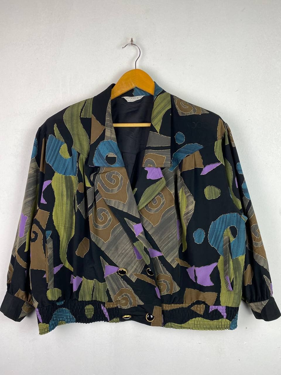 Japanese Brand × Vintage vintage japanese brands flowery design jacket Size 3XL / US 20-22 - 1 Thumbnail