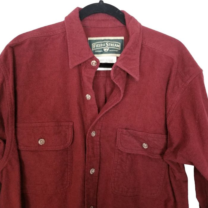 Field And Stream Field & Stream L Button Up Heavyweight Flannel