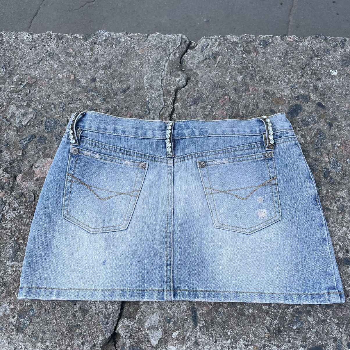 If Six Was Nine Vintage 90s Jeans Mini Skirt Distressed Buymypiece 90s Size 30" / US 8 / IT 44 - 7 Thumbnail
