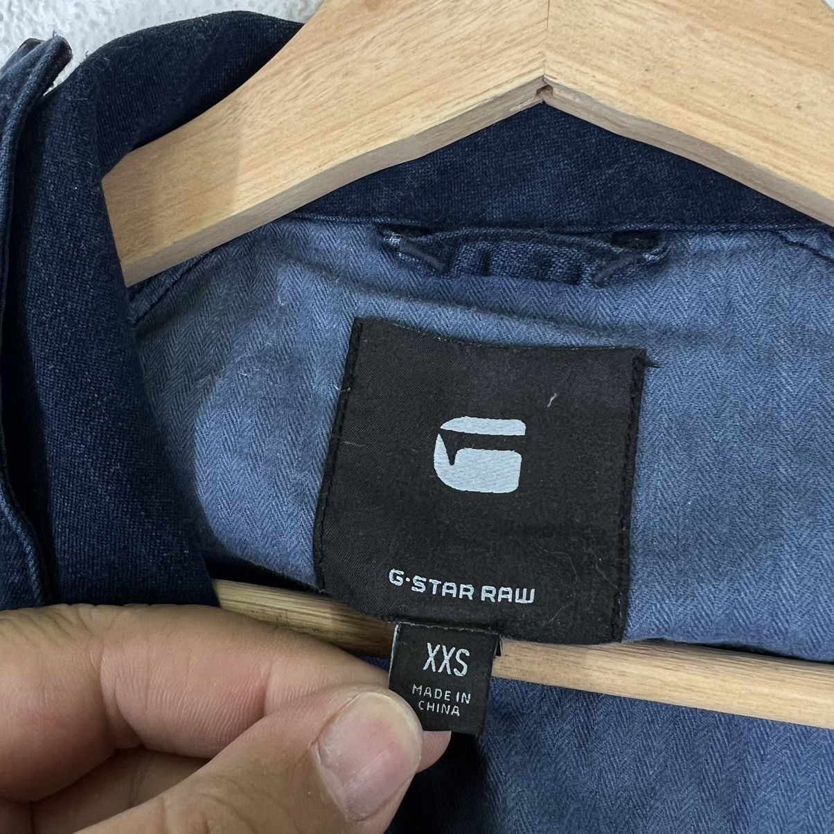 Japanese Brand VINTAGE DENIM LONG JACKET BONDAGE PARACHUTE G-STAR RAW Size US XXS / EU 40 - 9 Thumbnail
