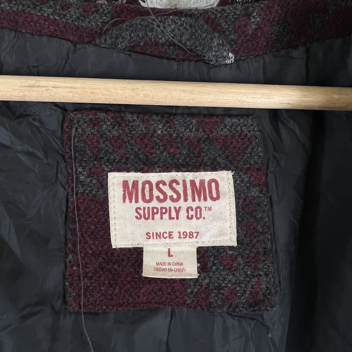 Japanese Brand VINTAGE AZTEC NAVAJO WOOL JACKET MOSSIMO SUPPLY CO 1987 Size US L / EU 52-54 / 3 - 10 Thumbnail