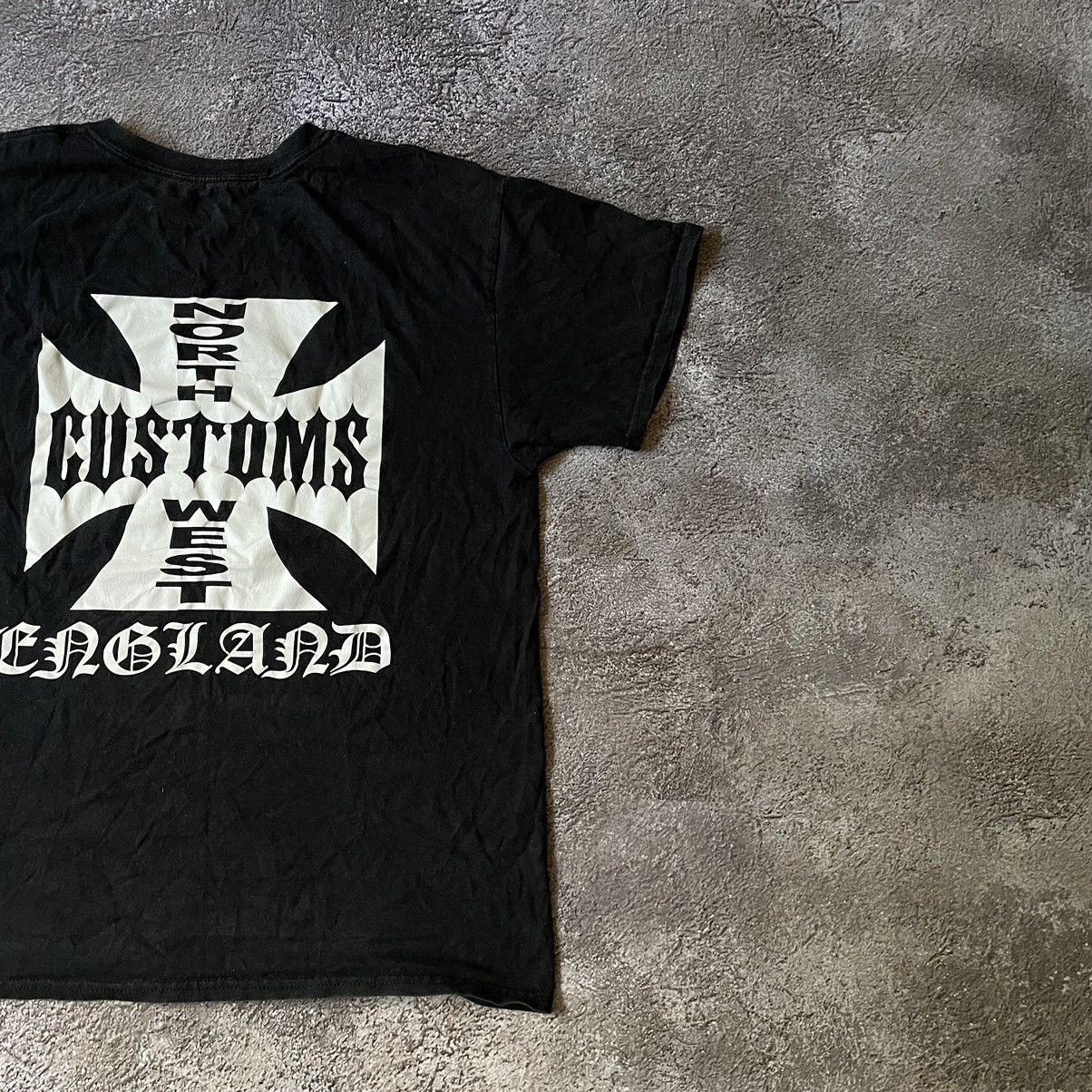 Vintage Vintage Y2K Customs Graphic Tee Punk Streetwear Black Boxy L Size US L / EU 52-54 / 3 - 2 Thumbnail