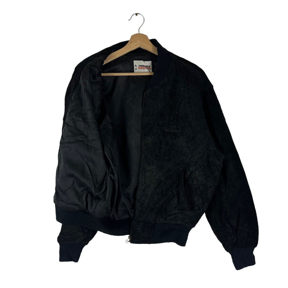 Japanese Brand RARE LEATHER BOMBER JCKET RENOMA INSPIRED MA-1 ISSEY MIYAKE Size US L / EU 52-54 / 3 - 7 Thumbnail