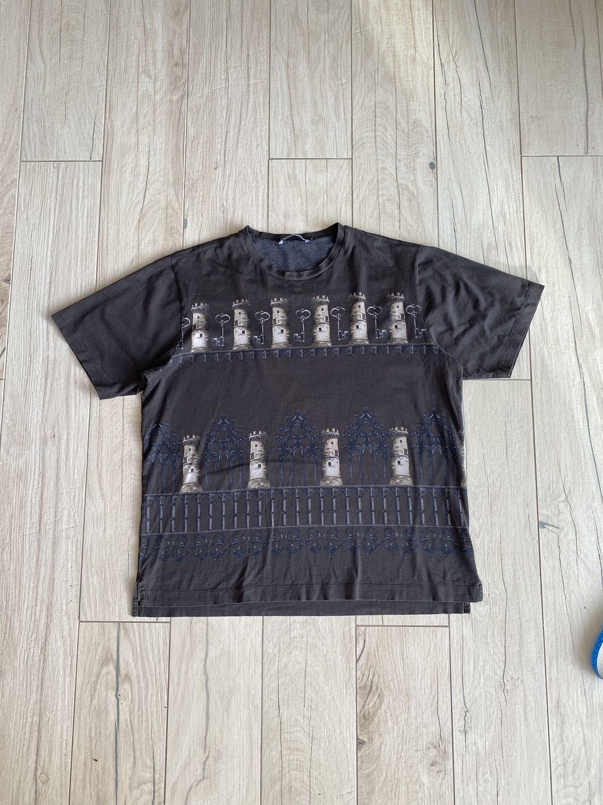 Dolce & Gabbana Dolce & Gabbana Abstract All Over Printed Gray T-Shirt Size US M / EU 48-50 / 2 - 1 Thumbnail