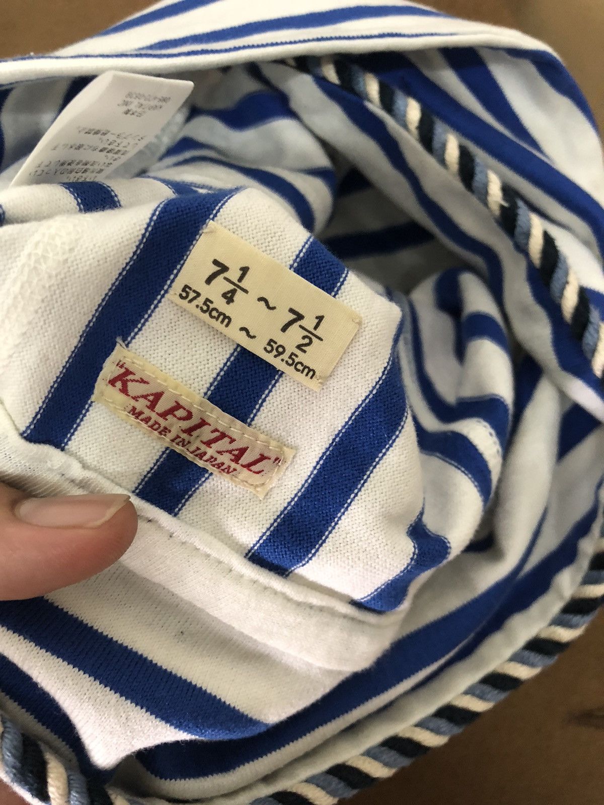 Kapital Vintage Kapital Stripe Blue Beanie Hat Size ONE SIZE - 17 Thumbnail