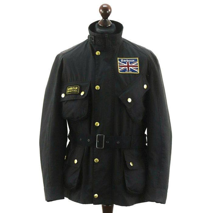 Barbour BARBOUR Union Jack INTERNATIONAL Waxed Belted Jacket | Grailed