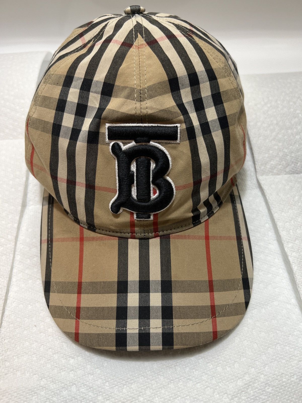 Monogram Motif Vintage Check Cotton Baseball Cap
