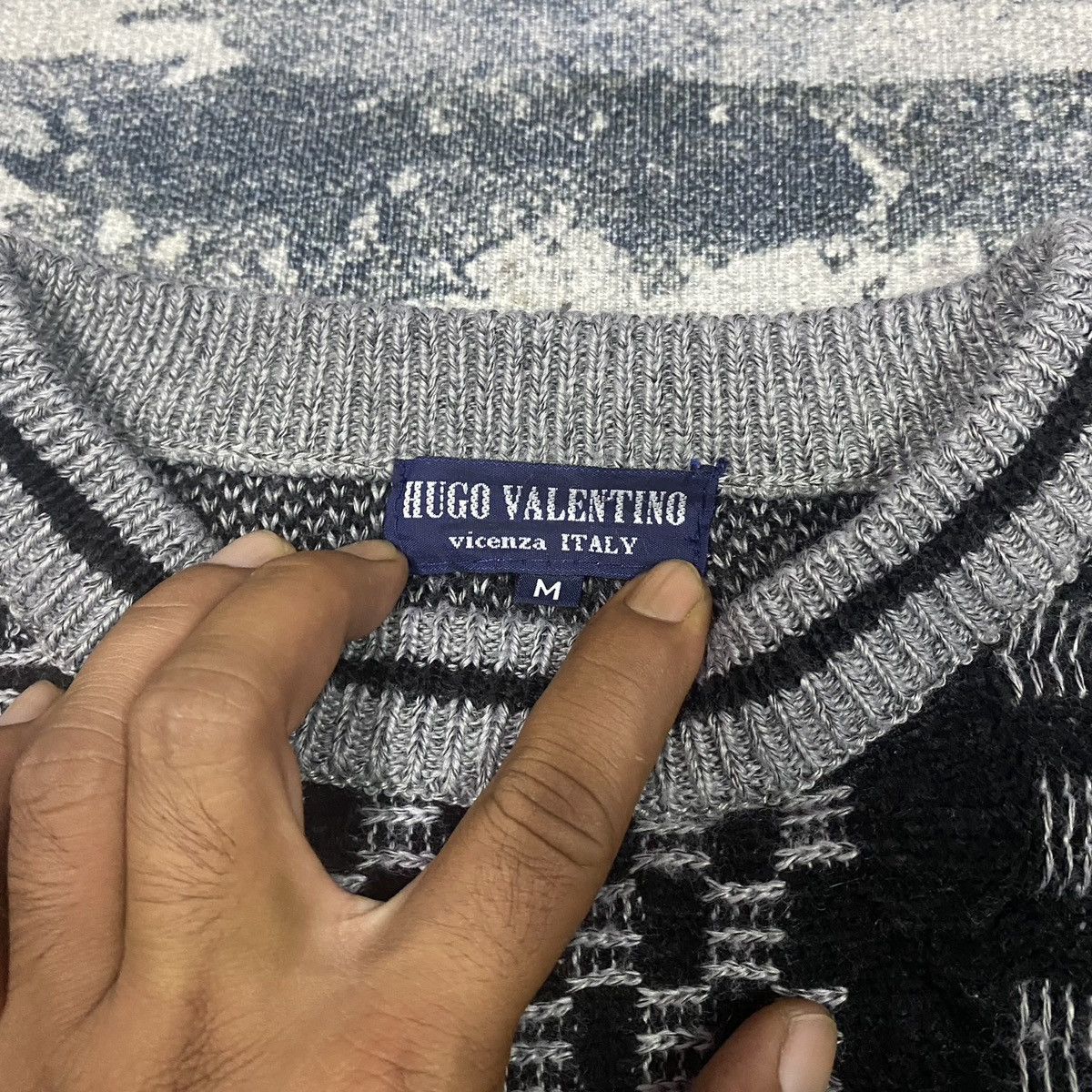 Japanese Brand × Vintage Vintage Hugo Valentino Coogi Inspire Knit Sweater Jumper Size US M / EU 48-50 / 2 - 4 Thumbnail
