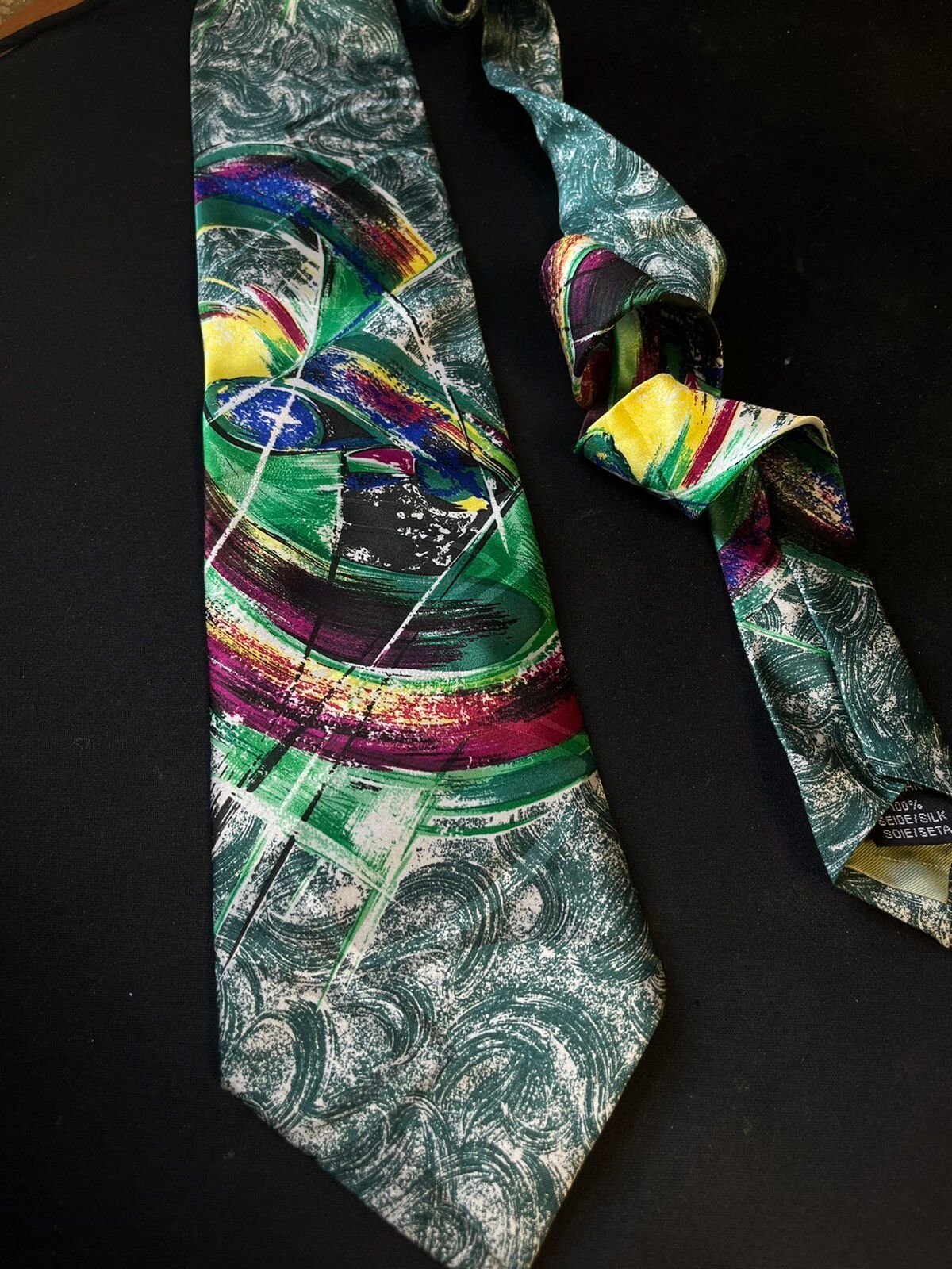 Rare Avante garde Gino Pilati Chestnut Silk Tie | Grailed