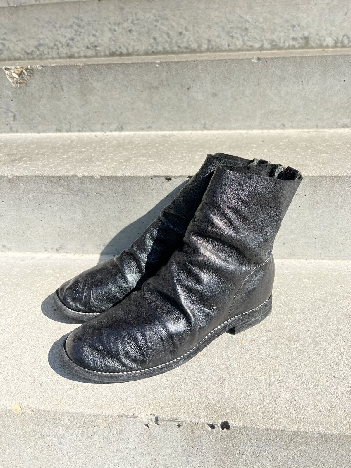 image of Guidi 986 Back-Zip Women’S Boots in Black, Women's