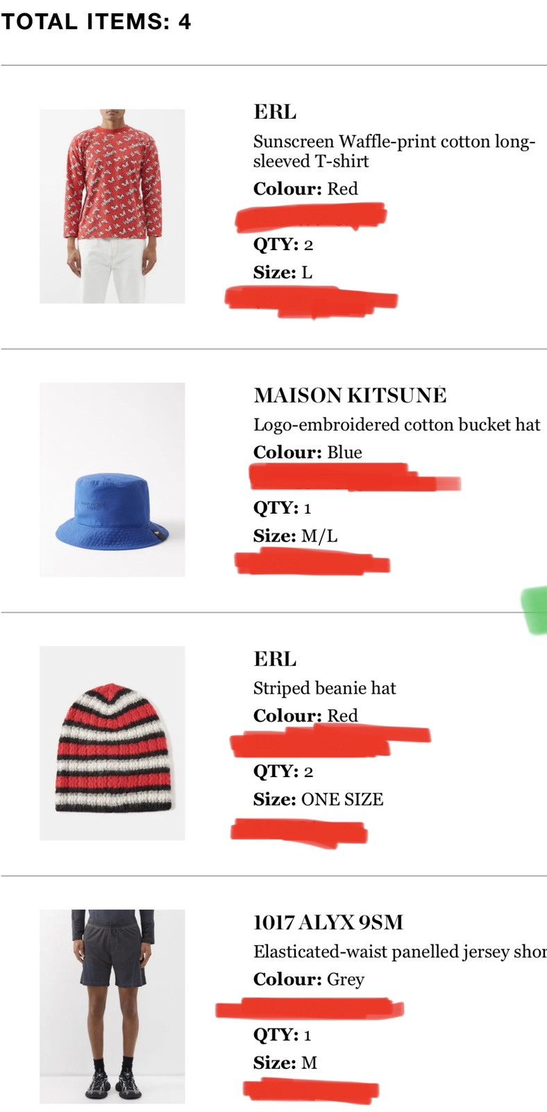 ERL LAST DROP EVER EVER ERL Striped Beanie Size ONE SIZE - 10 Thumbnail