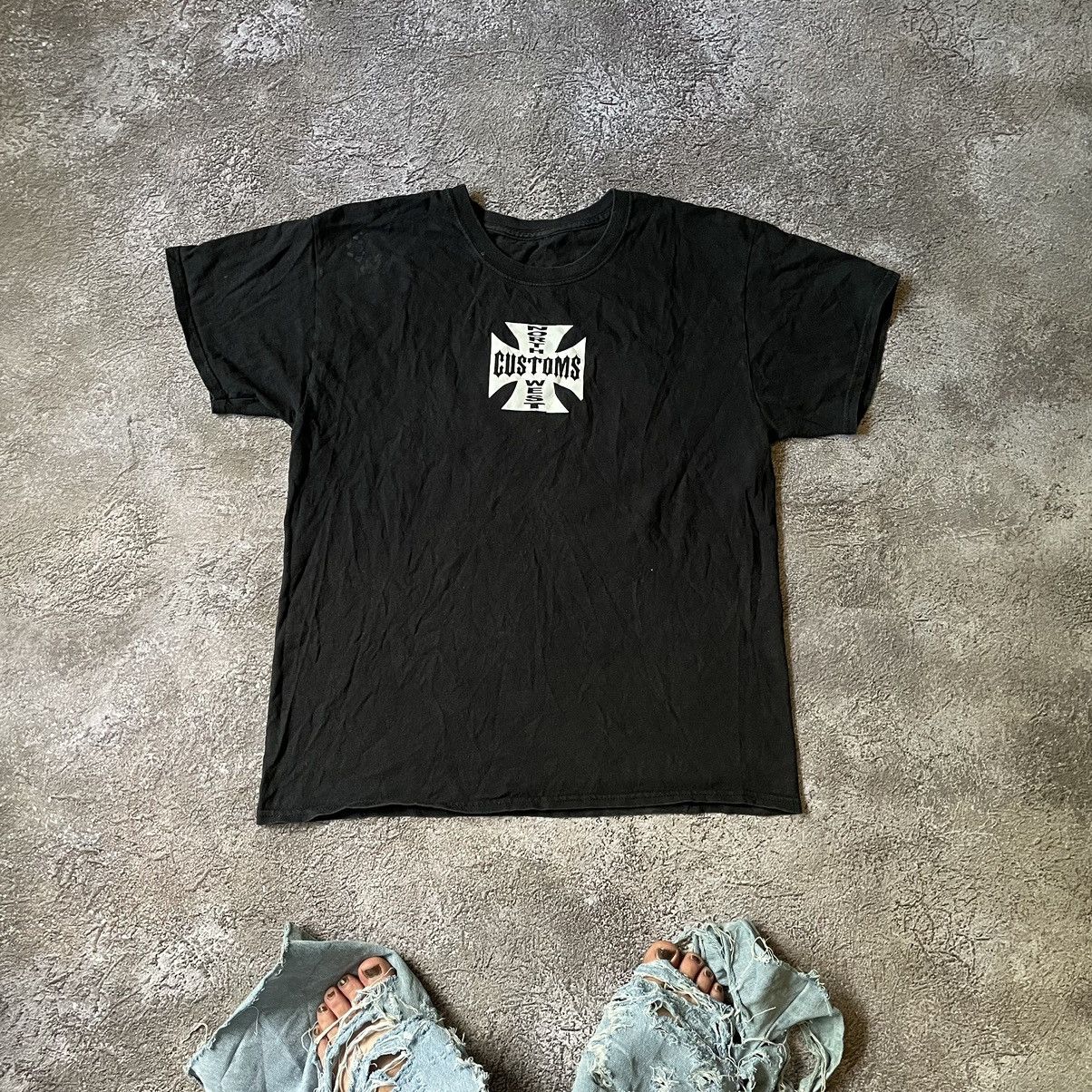 Vintage Vintage Y2K Customs Graphic Tee Punk Streetwear Black Boxy L Size US L / EU 52-54 / 3 - 6 Thumbnail