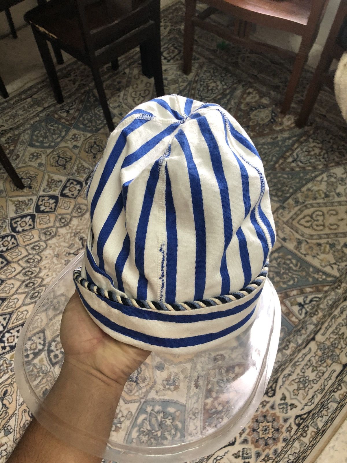 Kapital Vintage Kapital Stripe Blue Beanie Hat Size ONE SIZE - 10 Thumbnail