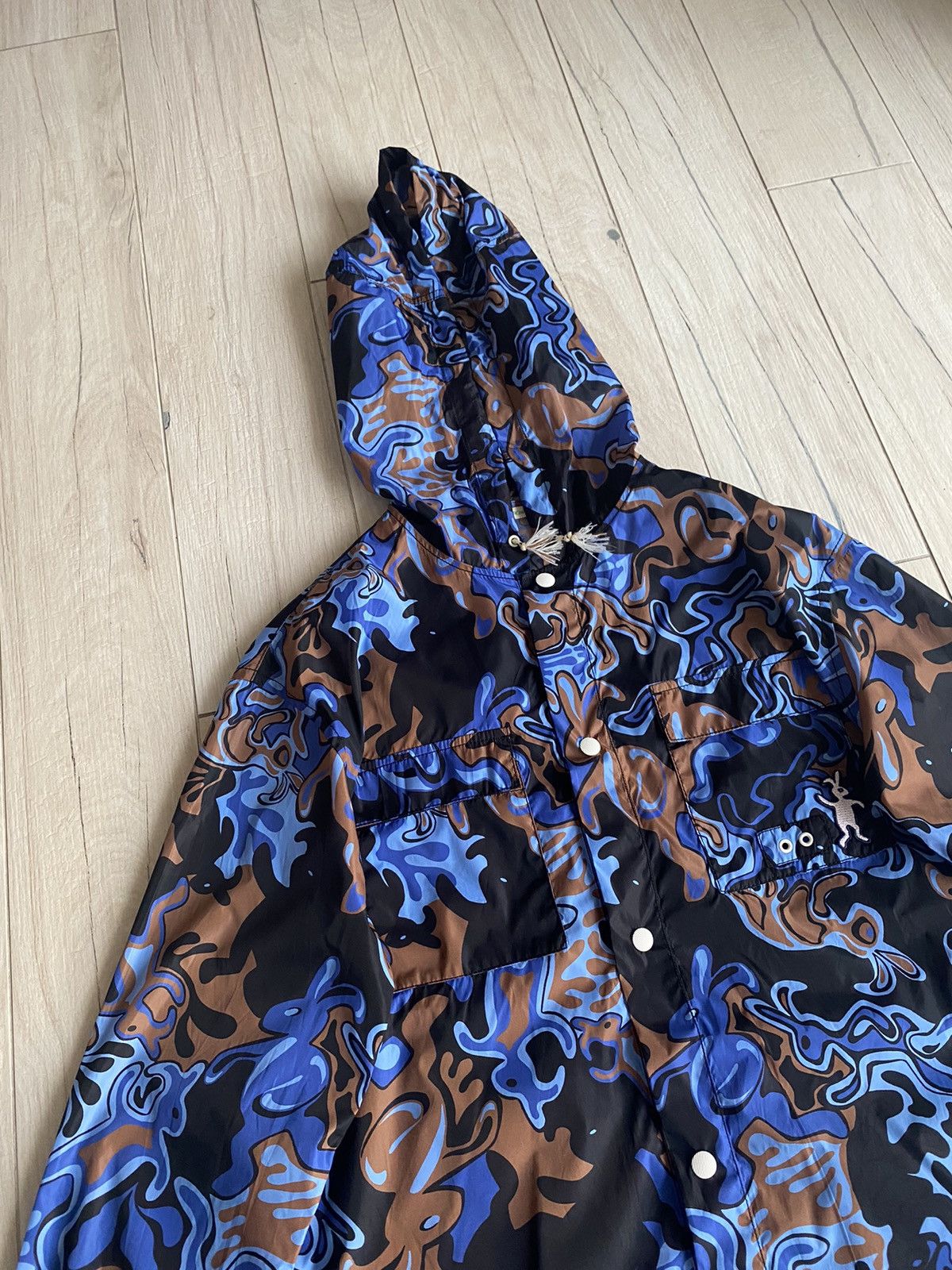 Marni SS19 Marni Dance Bunny All Over Printed Raincoat Size US M / EU 48-50 / 2 - 6 Thumbnail