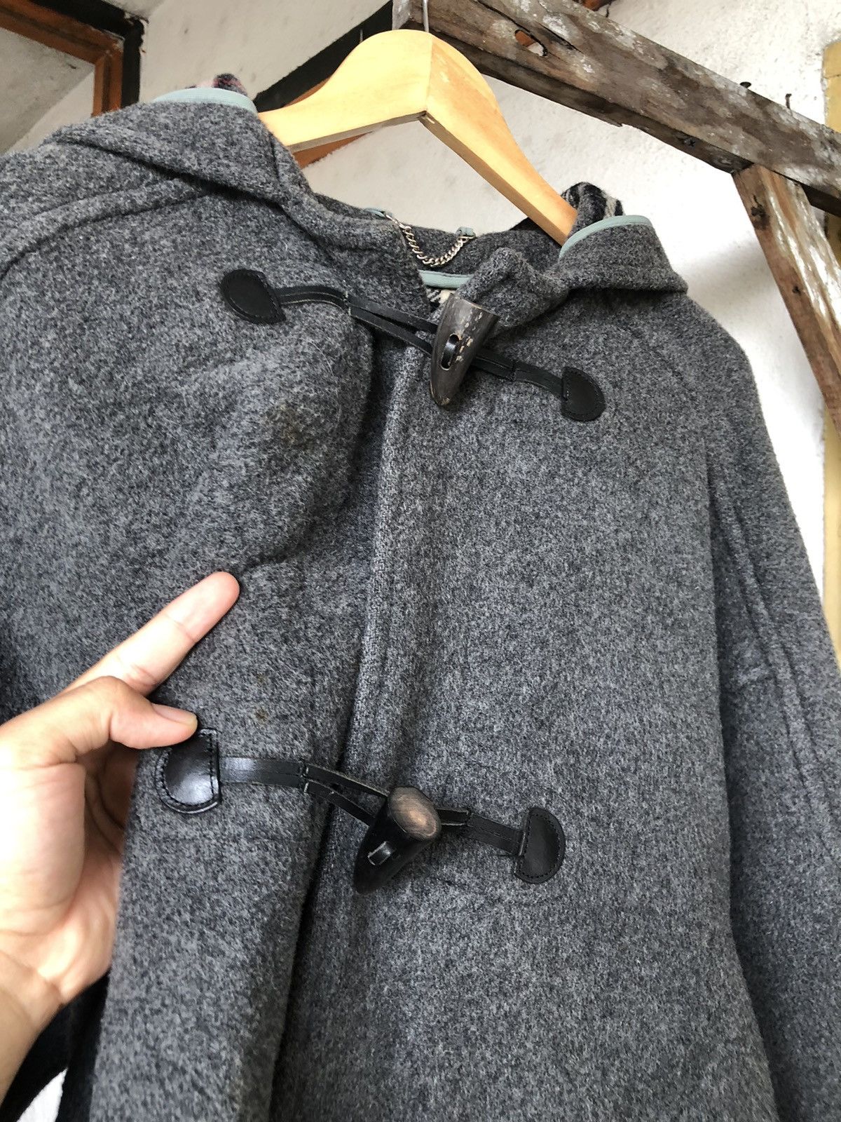 Burberry Vintage Burberry Speciality Nova Check Duffle Coat Size US M / EU 48-50 / 2 - 18 Thumbnail