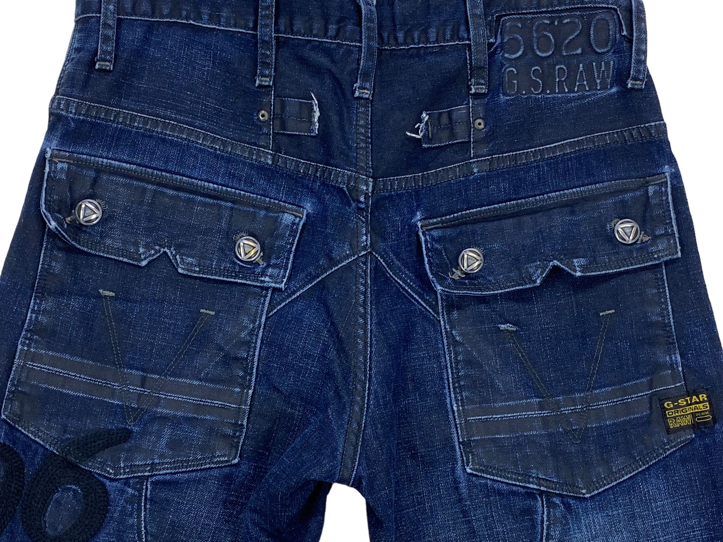 G-Star GStar Raw Jeans Knee Distressed Jeans Pants Size US 30 / EU 46 - 9 Thumbnail