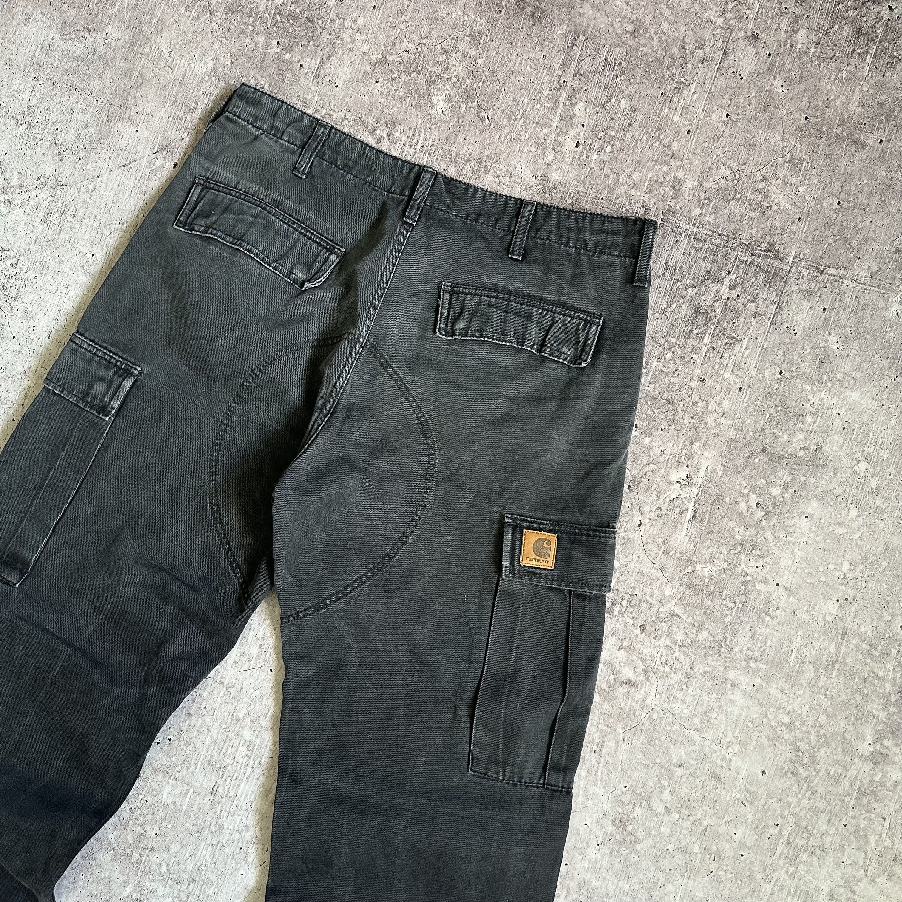 Carhartt VINTAGE CARHARTT CARGO REGULAR DENIM PANTS LEATHER LOGO Size US 34 / EU 50 - 5 Thumbnail
