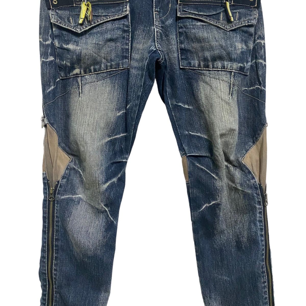 PPFM PPFM Denim Bondage Pants long zipped Size US 32 / EU 48 - 4 Thumbnail