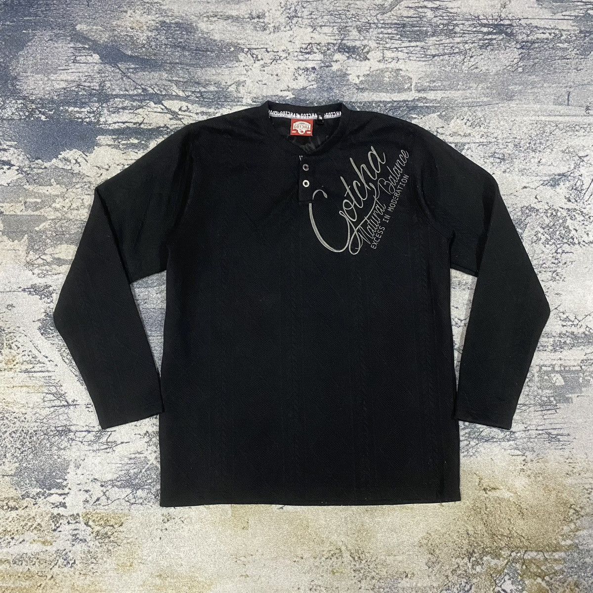Gotcha × Vintage Vintage Gotcha Surf Cable Style Spellout Long Sleeve Size US M / EU 48-50 / 2 - 1 Thumbnail
