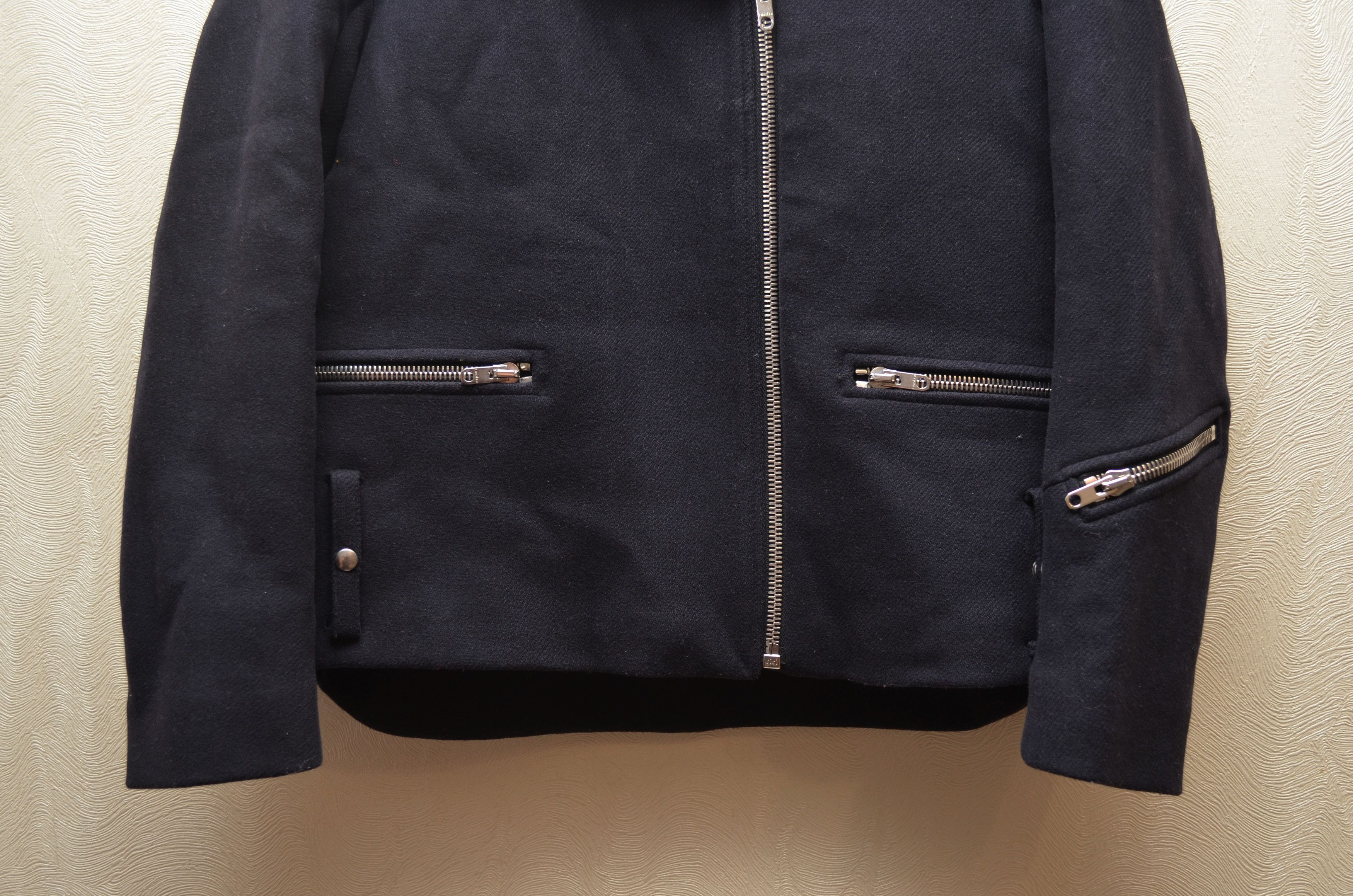 Designer × Sandro Sandro Biker Wool Jacket Sz FR36 Small Size XS / US 0-2 / IT 36-38 - 3 Thumbnail