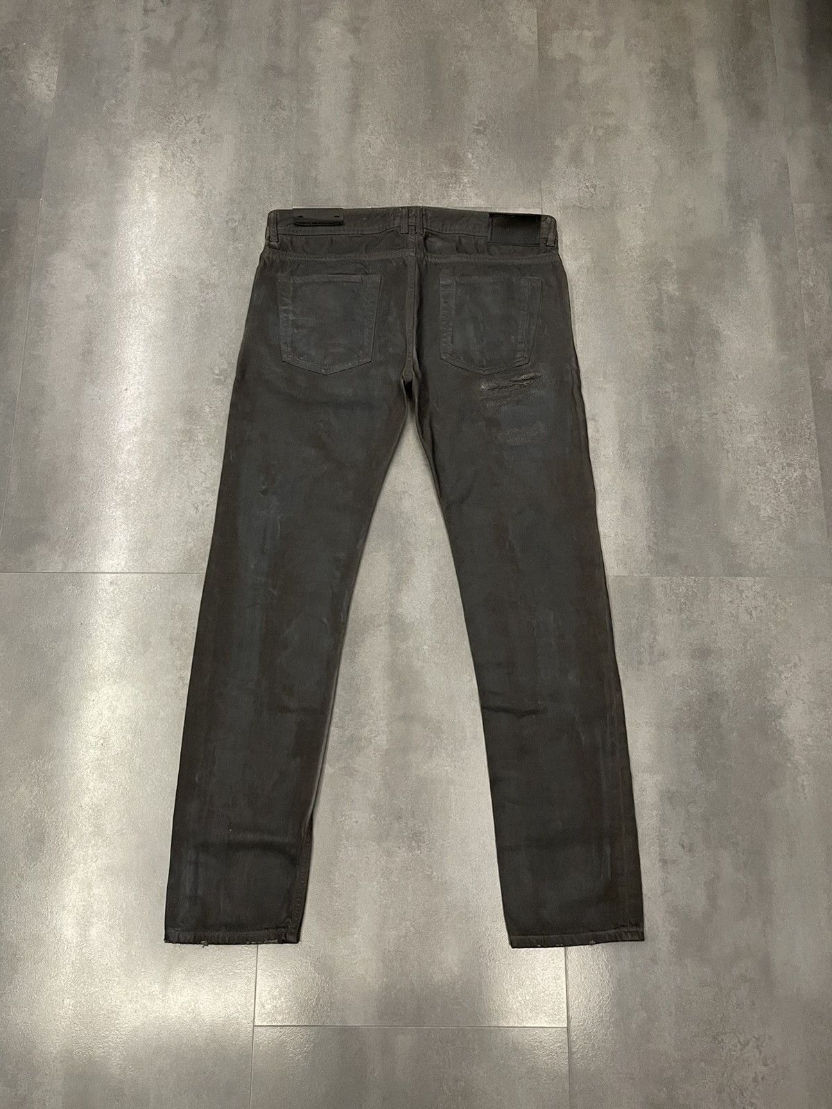 Diesel !DS! Diesel Black Gold Waxed Distressed Dark Grey Denim Size US 32 / EU 48 - 12 Thumbnail