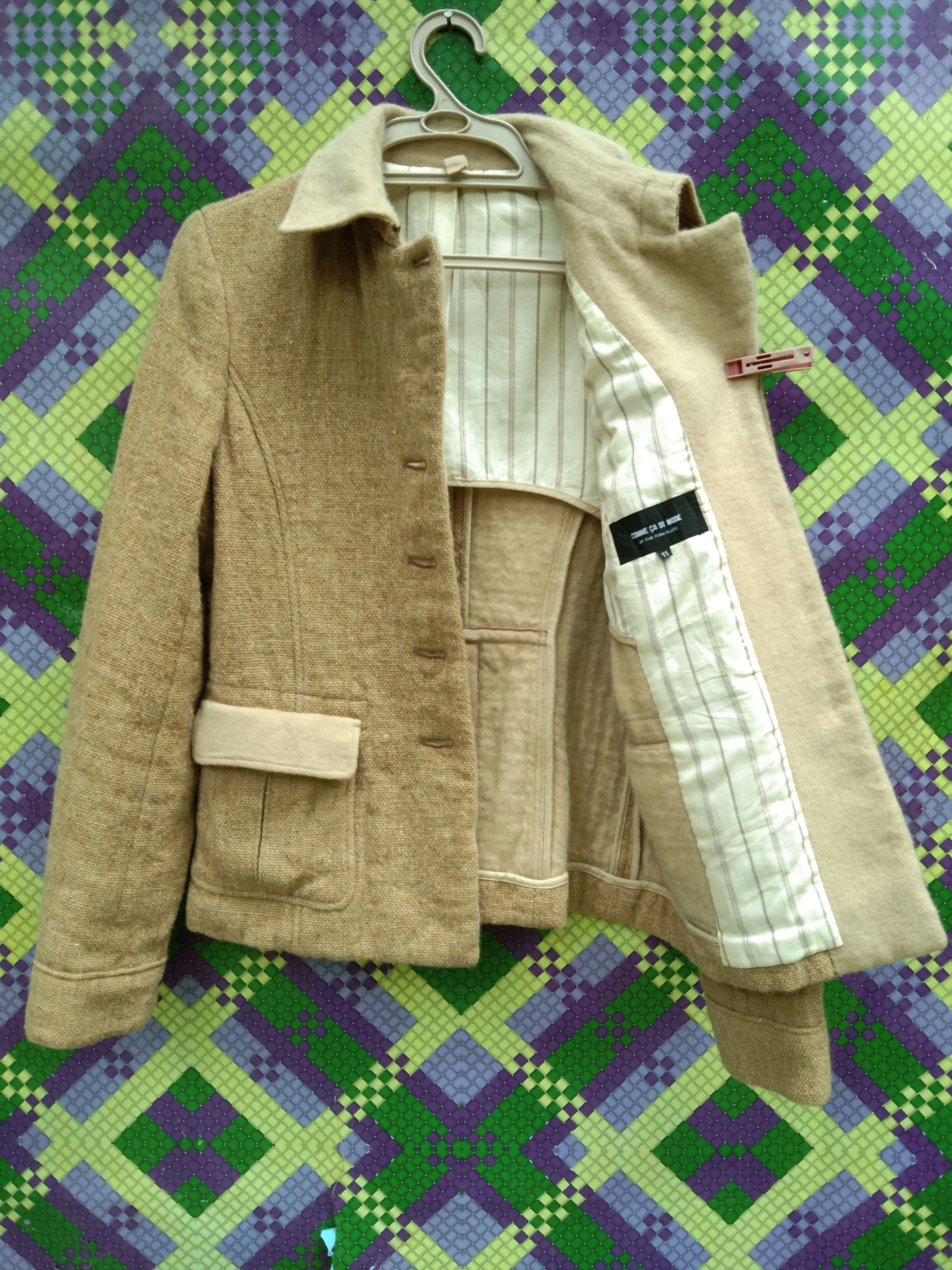 Comme Ca Ism × Japanese Brand COMME CA DU MODE TWEED JACKET Size XXS / US 00 / IT 34 - 2 Thumbnail