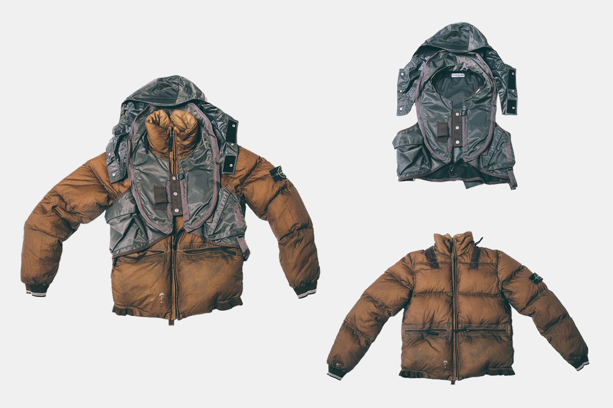 Stone Island Opaque Nylon Tela 30GR Down Jacket w/ Diagonal Cover Size US L / EU 52-54 / 3 - 1 Thumbnail